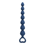 MR PLAY - PERLES ANALES EN SILICONE BLEU ET PLUG ANAL 26,7 CM