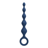 MR PLAY - BLUE SILICONE ANAL BEADS & ANAL PLUG 20.4 CM