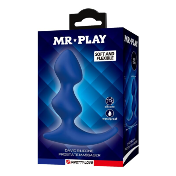 MR PLAY - PLUG ANALE ERGONOMICO BLU