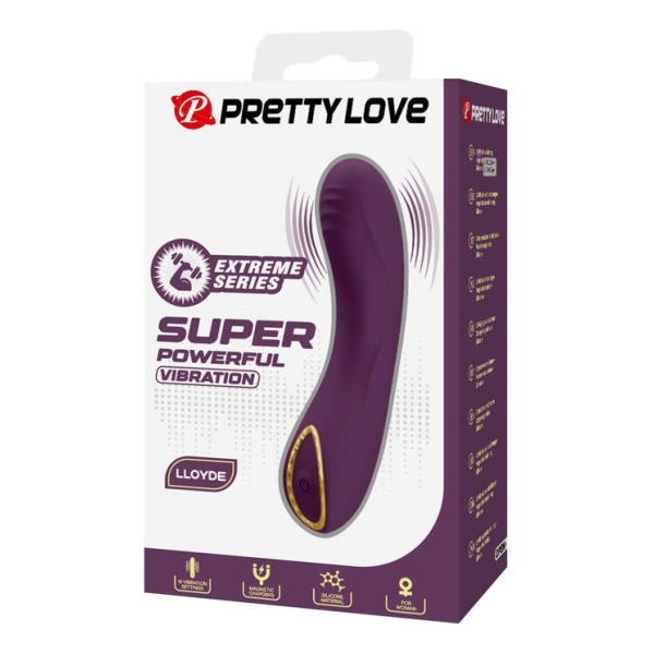PRETTY LOVE - VIBRATORE RICARICABILE LLOYDE 10 FUNZIONI VIOLA