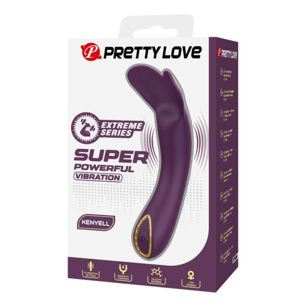 PRETTY LOVE - VIBRATORE RICARICABILE KENYELL 10 FUNZIONI VIOLA