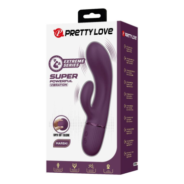 PRETTY LOVE - MARGIE VIBRATEUR LAPIN RECHARGEABLE 10 FONCTIONS VIOLET