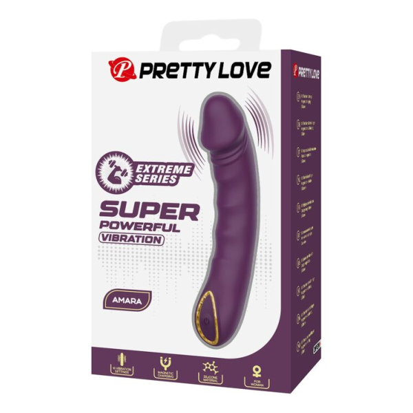 PRETTY LOVE - AMARA RECHARGEABLE VIBRATOR 10 FUNCTIONS PURPLE