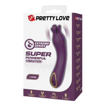 PRETTY LOVE - LUNAO RECHARGEABLE VIBRATOR 10 FUNCTIONS PURPLE