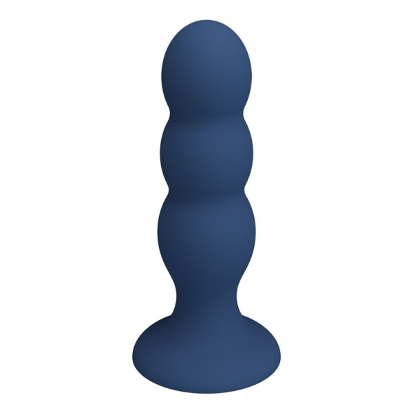 MR PLAY - PLUG ANAL AVEC BILLES MÉTALLIQUES ET VENTOUSE BLEUE