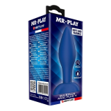 MR PLAY - TAPERED SILICONE ANAL PLUG BLUE M