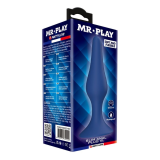 MR PLAY - KONISCHER SILIKON-ANALPLUG, BLAU, XL