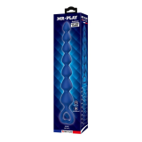 MR PLAY - BLUE SILICONE ANAL BEADS & ANAL PLUG 26.7 CM