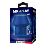 MR PLAY - JACK BLUE PLUG ANALE CAVO IN SILICONE TAGLIA M