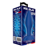 MR PLAY - KONISCHER SILIKON-ANALPLUG, BLAU, GRÖSSE L