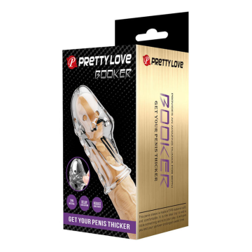 PRETTY LOVE - MANCHON PÉNIS ROCKER - GAGNEZ EN ÉPAISSEUR VOTRE PÉNIS TRANSPARENT
