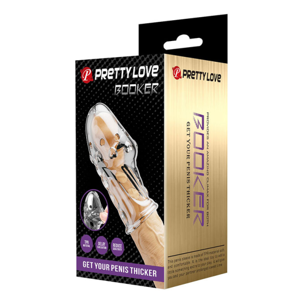PRETTY LOVE - MANICOTTO PER PENE ROCKER PER UN PENE PIÙ SPESSO E TRASPARENTE