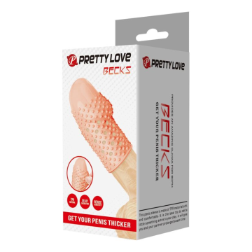 PRETTY LOVE - MANICOTTO PER PENE DA GEEK PER UN PENE PIÙ SPESSO, COLORE NATURALE