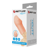 PRETTY LOVE – HEISSER PENISSÄRMEL FÜR EINEN DICKEREN PENIS IN NATÜRLICHER FARBE