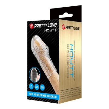 PRETTY LOVE – HEISSER PENISSÄRMEL FÜR EINEN DICKEREN PENIS (TRANSPARENT)