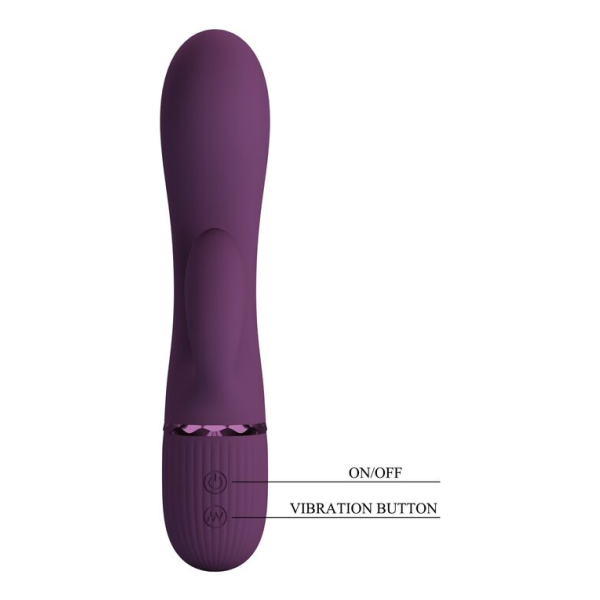 PRETTY LOVE - MARGIE VIBRATEUR LAPIN RECHARGEABLE 10 FONCTIONS VIOLET