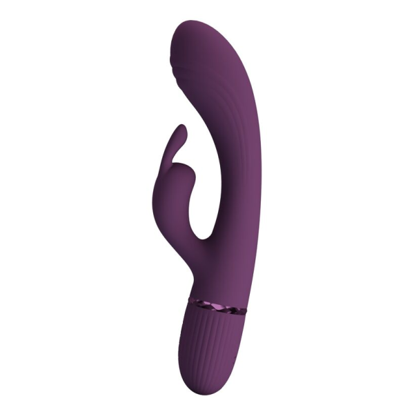 PRETTY LOVE - ROCCO VIBRATORE A FORMA DI CONIGLIO RICARICABILE 10 FUNZIONI VIOLA