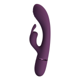 PRETTY LOVE - ROCCO RECHARGEABLE RABBIT VIBRATOR 10 FUNCTIONS PURPLE