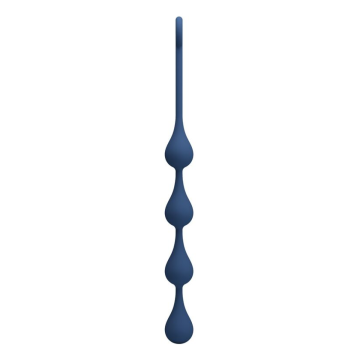 MR PLAY - PERLE ANALI IN SILICONE BLU TAGLIA M 33 CM