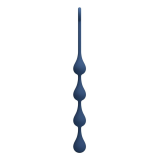 MR PLAY - PERLES ANALES EN SILICONE BLEU, TAILLE M (33 CM)