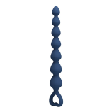 MR PLAY - PERLE ANALALI IN SILICONE BLU E PLUG ANAL 26,7 CM