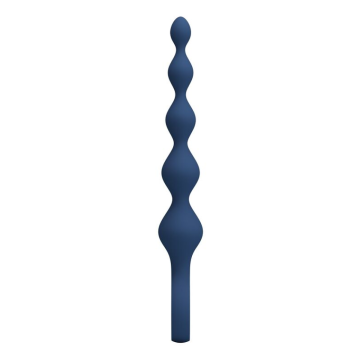 MR PLAY - BLUE SILICONE ANAL BEADS & ANAL PLUG 20.4 CM