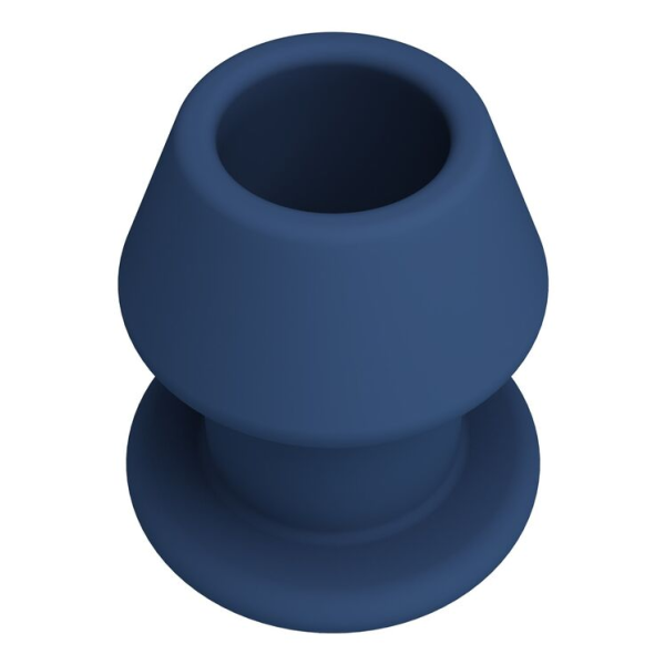 MR PLAY - JACK BLEU PLUG ANAL CREUX EN SILICONE, TAILLE M