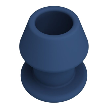 MR PLAY - JACK BLUE SILICONE HOLLOW ANAL PLUG SIZE S