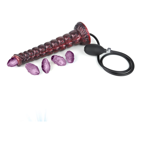 POWER MONSTERS - VOIDCLAW BRUTE BICOLOR INFLATABLE FANTASY SILICONE DILDO 29 CM Ø 5.7 CM