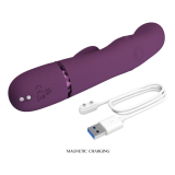 PRETTY LOVE - ZACH VIBRATEUR LAPIN RECHARGEABLE À POUSSER 5+5 FONCTIONS