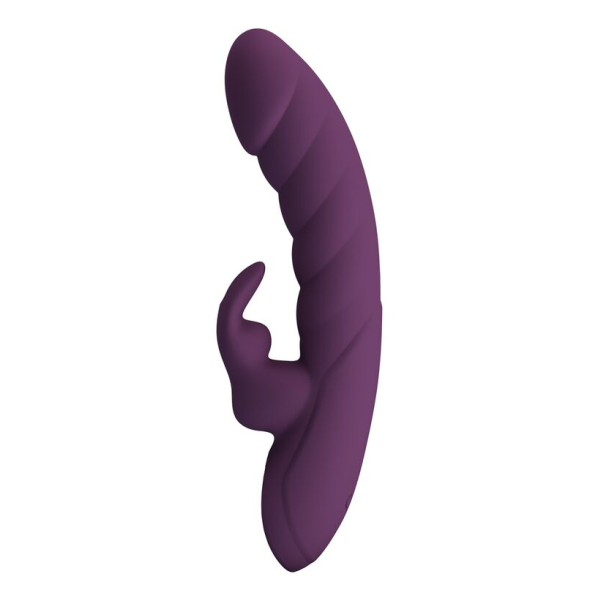 PRETTY LOVE - VIBRATORE A FORMA DI CONIGLIO RICARICABILE HARPER, 10 FUNZIONI, VIOLA