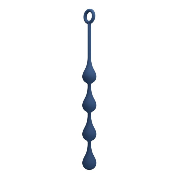 MR PLAY – BLAUE SILIKON-ANALPOLSTER, GRÖSSE M, 33 CM