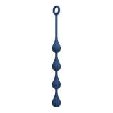 MR PLAY - PERLES ANALES EN SILICONE BLEU, TAILLE M (33 CM)
