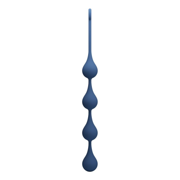 MR PLAY - PERLE ANALI IN SILICONE BLU TAGLIA XL 52,5 CM