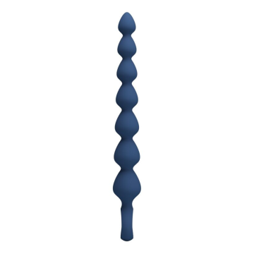 MR PLAY - BLUE SILICONE ANAL BEADS & ANAL PLUG 26.7 CM