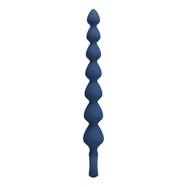 MR PLAY - PERLE ANALALI IN SILICONE BLU E PLUG ANAL 26,7 CM