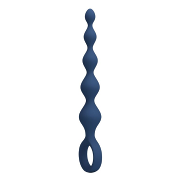 MR PLAY - PERLE ANAL IN SILICONE BLU E PLUG ANAL 20,4 CM