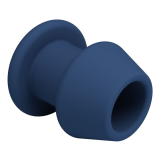 MR PLAY - JACK BLUE SILICONE HOLLOW ANAL PLUG SIZE M