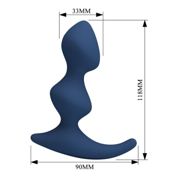 MR PLAY - ERGONOMIC BLUE ANAL PLUG