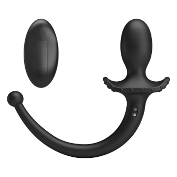 MR PLAY - WIRELESS REMOTE CONTROL ANAL AND PERINEUM VIBRATOR BLACK