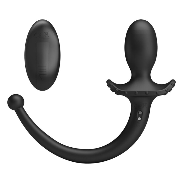 MR PLAY - VIBRATORE ANALE E PERINEO CON TELECOMANDO WIRELESS, NERO