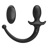 MR PLAY - VIBRATEUR ANAL ET PÉRINÉUMIEN NOIR AVEC TÉLÉCOMMANDE SANS FIL