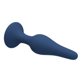 MR PLAY - BLAUER SILIKON-ANALPLUG SCHLANK GRÖSSE S
