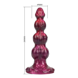 POWER MONSTERS - PRIMAL BEASTLORD PINK TRANSLUCENT FANTASY SILICONE DILDO 26 CM Ø 5 CM