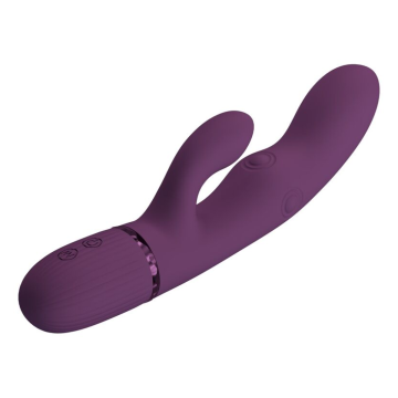PRETTY LOVE - ZACH VIBRATEUR LAPIN RECHARGEABLE À POUSSER 5+5 FONCTIONS
