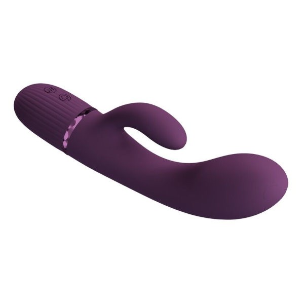 PRETTY LOVE - MARGIE WIEDERAUFLADBARER HASENVIBRATOR MIT 10 FUNKTIONEN, LILA