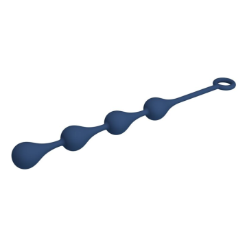 MR PLAY - BLUE SILICONE ANAL BEADS SIZE M 33 CM