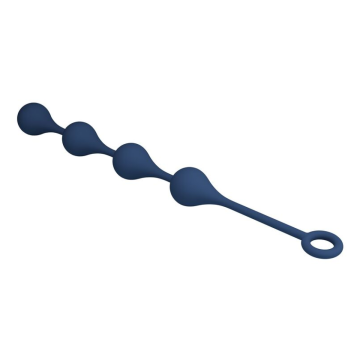 MR PLAY - BLUE SILICONE ANAL BEADS SIZE L 42.6 CM