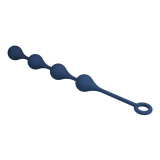 MR PLAY - PERLES ANALES EN SILICONE BLEU, TAILLE L (42,6 CM)