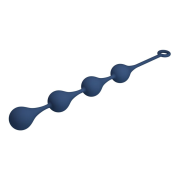 MR PLAY - PERLES ANALES EN SILICONE BLEU, TAILLE XL (52,5 CM)